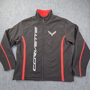 Corvette Racing Jacket Water Resistant Soft Shell Jersey Lined  Mens XL Calhoun